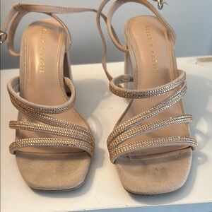 Elegant Beige Strappy Heels by Kelly & Katie